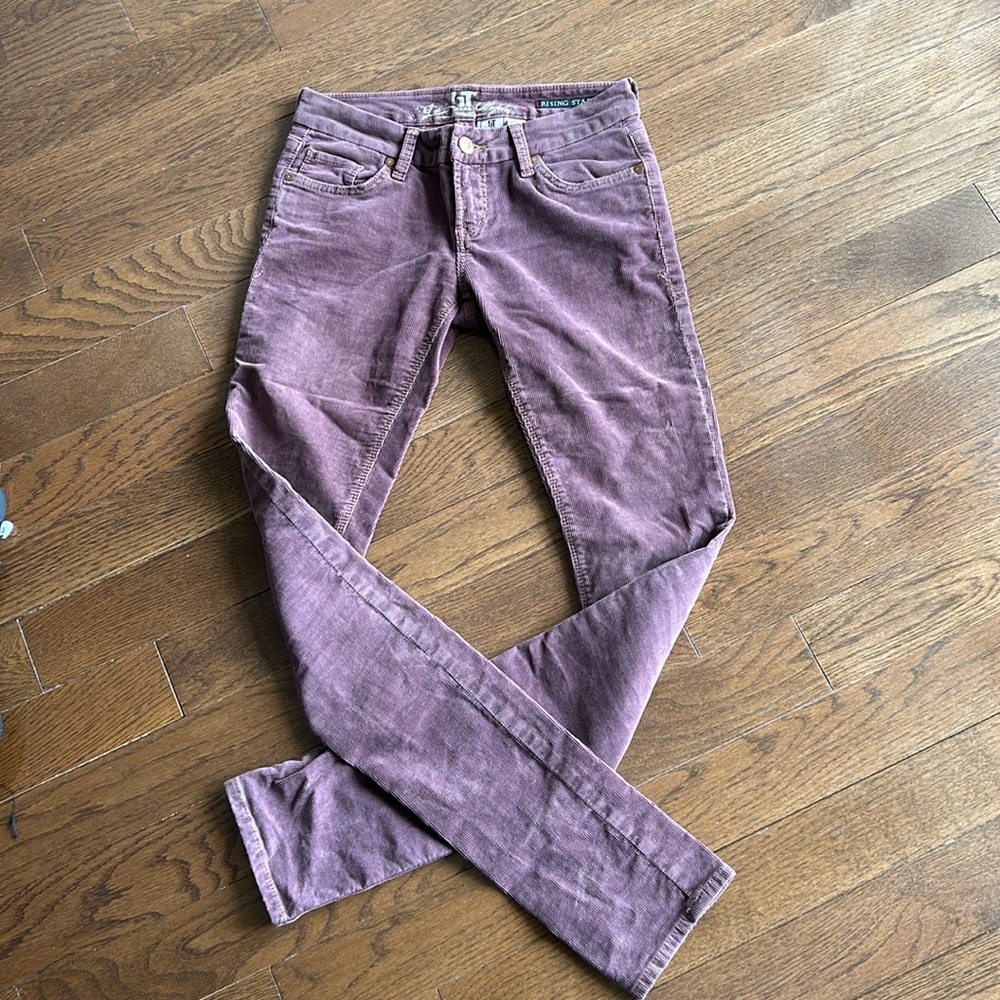Dusty Rose Corduroy Pants - Size 25